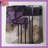 Abstract Purple Collage Quilted Bedspread All Sizes-126077957