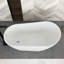 Baignoire autoportante 59 po en acrylique blanc