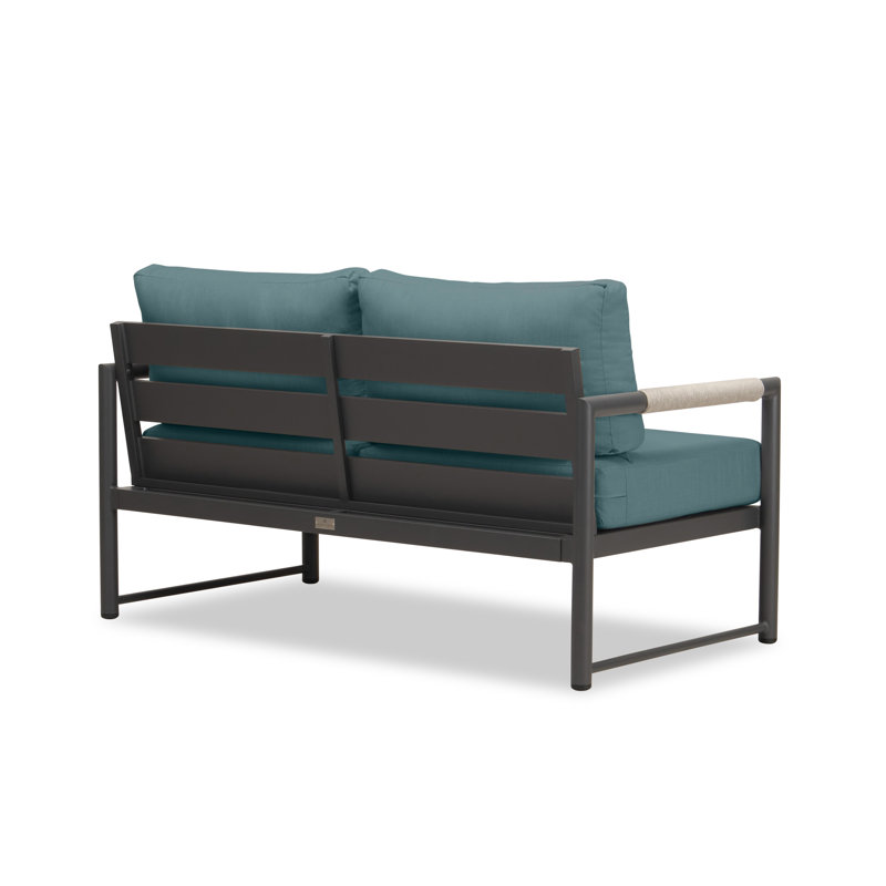 Alto Outdoor 2 - Seat Loveseat, Cast Silver Sunbrella®, Slate Gray