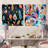 Eclectic Nomad Boho Pattern II - Feathers Metal Wall Decor Square Set Of 2-102678352
