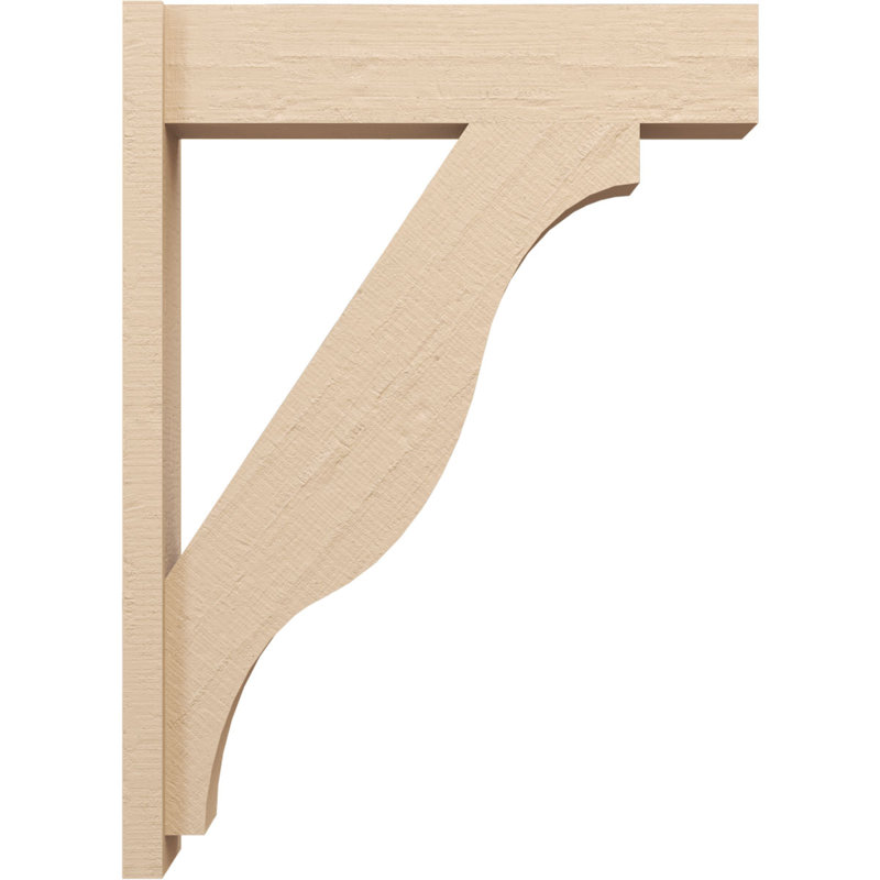 Bois de cèdre brut Funston Block TimberThane Perspector, brun clair apprêté, H 44 po x l 8 po x P 32 po