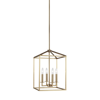Lustre rectangulaire à 4 lumières Ellis