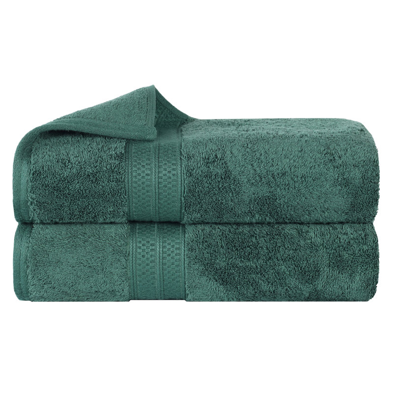 Serviettes de bain Nolhan, Vert forêt