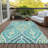 Alleigh Washable Paisley Indoor / Outdoor Rug-1829272454