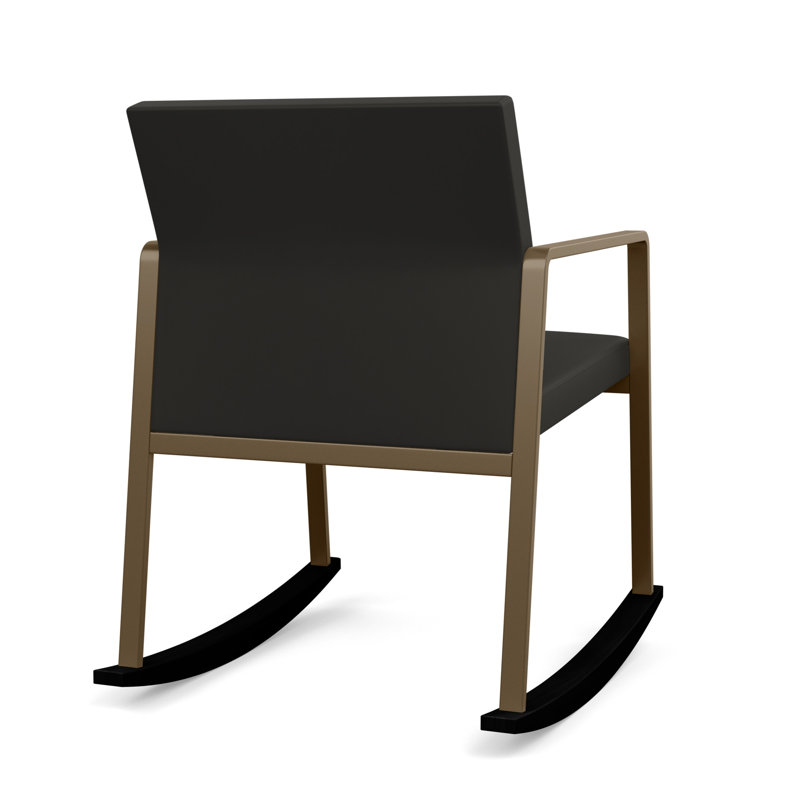 Chaise berçante Gansett, Bronze, Vinyle gris anthracite Patriot Plus