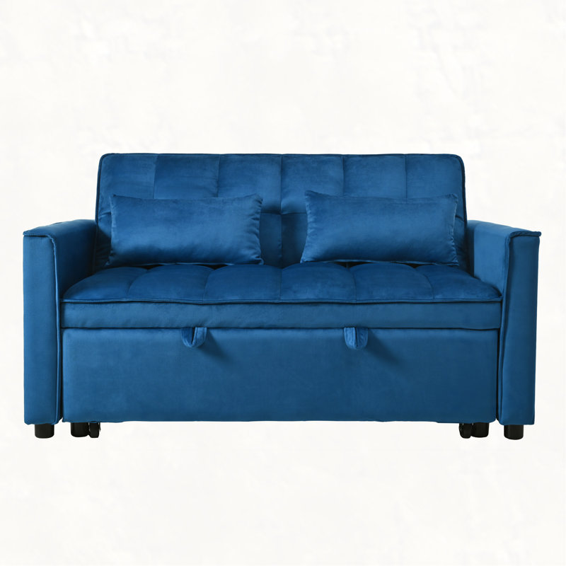 Convertible Sofa Bed,3-in-1 Pull Out Couch Bed with Reclining Backrest and Pillows,Sofa Bed Chair Full Convertible Sleeper Loveseat for Living Room, Home or Office