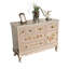 Armoire d'appoint champagne avec 6 tiroirs et 1 porte