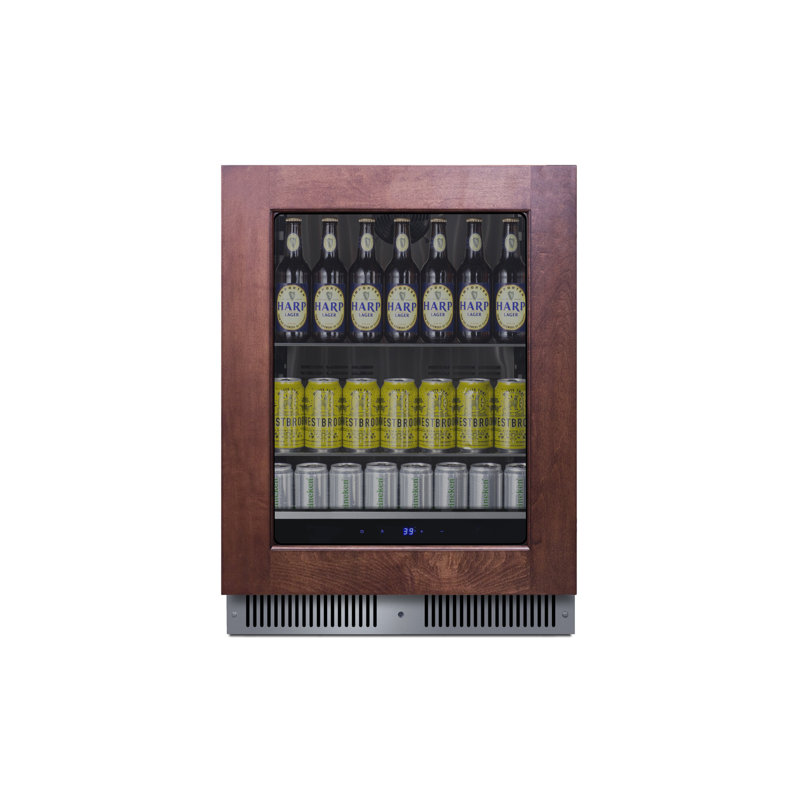 Summit Appiance  24" Wide Built-In Panel Ready Beverage Center, Right Handed