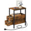 Annamae Narrow Charging Station Side Table-686345706