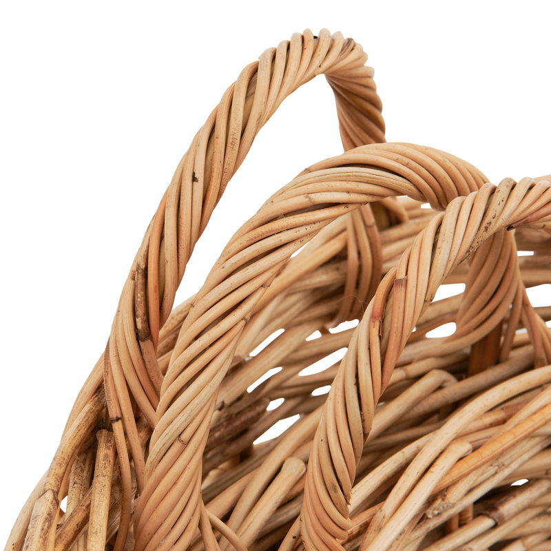 Paniers de rangement en rotin tissé