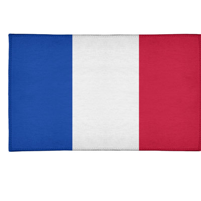 Tapis bleu à rayures de hockey national