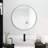 24"  Large Round Black Circular Mirror