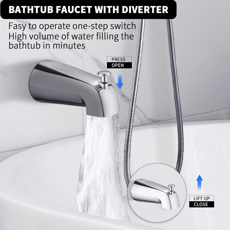 Tool-Free Shower Combo 7-Spray 1.8GPM