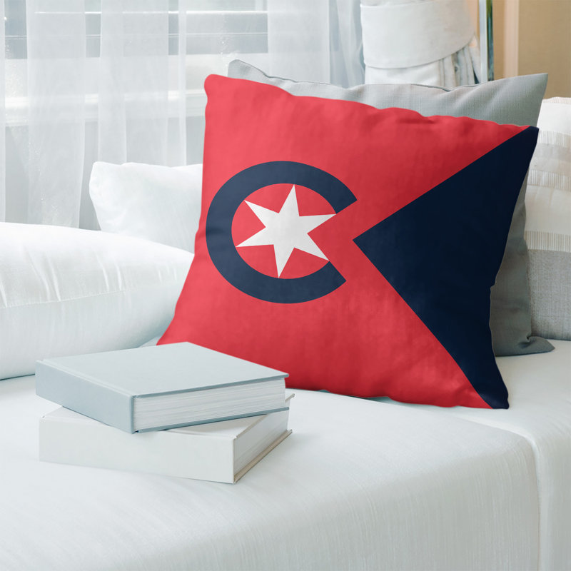 Coussin en faux suède Cleveland Ohio