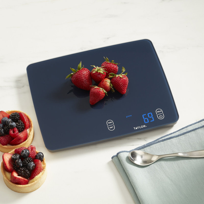 Taylor 30 LB Waterproof Glass Kitchen Food Scale