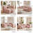 Bouclé 4-Piece Modular L-Shaped Sectional Sofa with Deep Seating