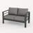 Outdoor Aluminum Loveseat-1525872296