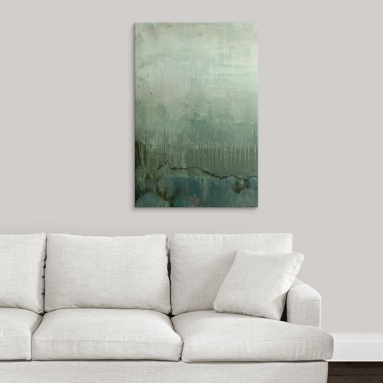 «Emerald Sky I» par Jennifer Goldberger, reproduction d'art, H 36 po x l 24 po x P 1,5 po, Toile