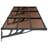 Vidaxl Door Canopy Gray And Transparent Polycarbonate-102412328