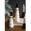 SET OF TWO FELT SNOWMEN