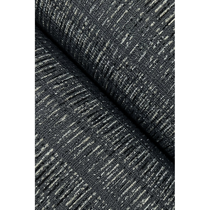 Striped Wallpaper Roll, Carbon