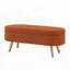 Banc de rangement avec repose-pieds ovale-242807286