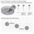 1-LED chrome dimmable transparent crystal Chandeliers