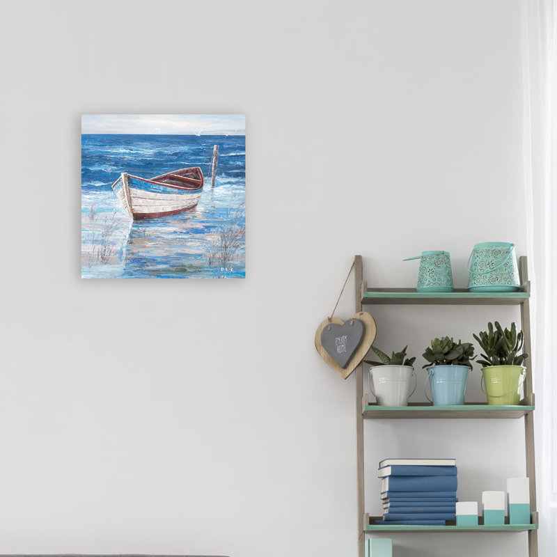 Peinture sur toile Nashua Tranquil Coastal Momory, H 12 po x l 12 po x P 1 po