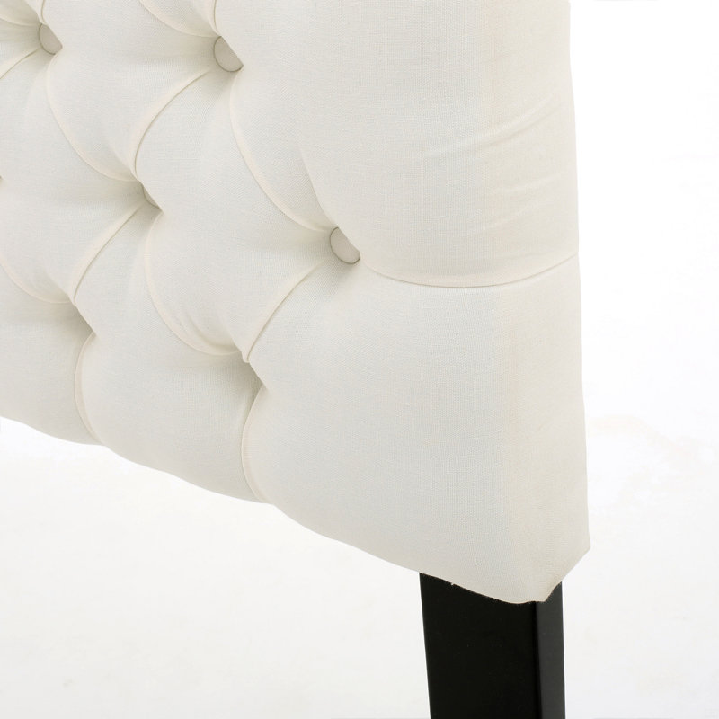 Cadre de lit avec tête de lit, Ivory, Queen