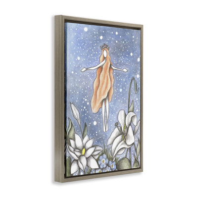 Cadre flottant Mystical Garden Fairy Sparkle, design par Cecilia Battaini