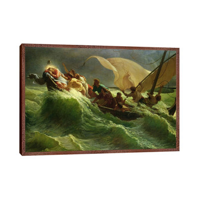 Christ Asleep In His Boat by Jules Joseph Meynier - Painting on Canvas
