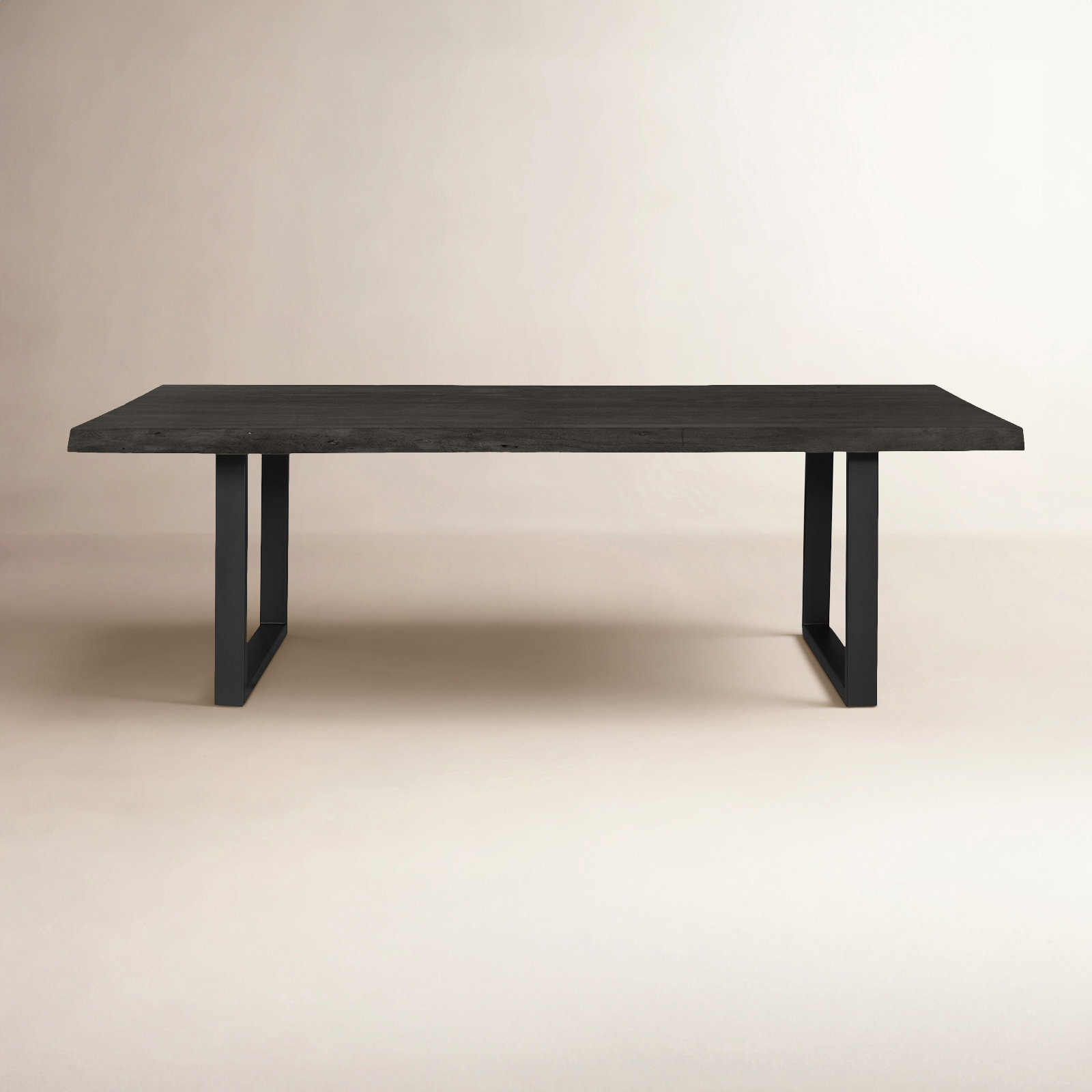 Colin Acacia Dining Table, Black, Ebonized, 29.75"H x 116"L x 40"W