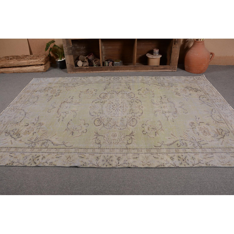 Turkish Rug, Statement Rug, Anatolian Rugs, Gray Antique Rugs, Vintage Rugs, 3.8x9 ft Area Rugs