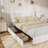 Bed Frame, Boucle Upholstered Bed Frame With Headboard, 2 Storage Drawers-1254077624