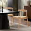 Ensemble de 2 chaises de salle à manger de style Mid-Century avec structure en chêne massif et siège tissé à la main Weave-2128415582-2128415585