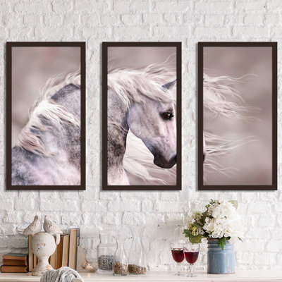 White Beauty 1 - 3 Piece Picture Frame Photograph Print Set on Acrylic -  Picture Perfect International, 704-2084-1224