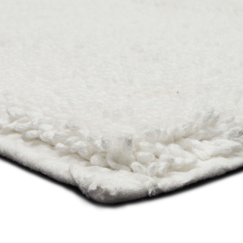 Tapis de bain antidérapant Dinuba, Blanc, L 27 po x L 45 po