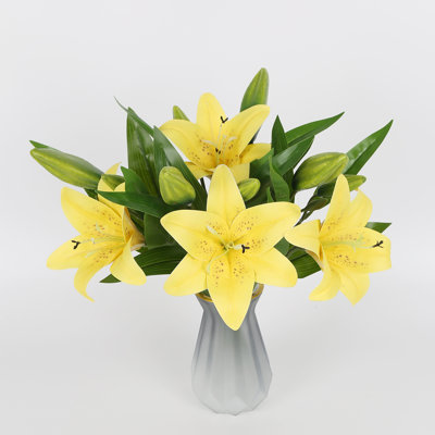 4 pièces fleur de lis artificielle