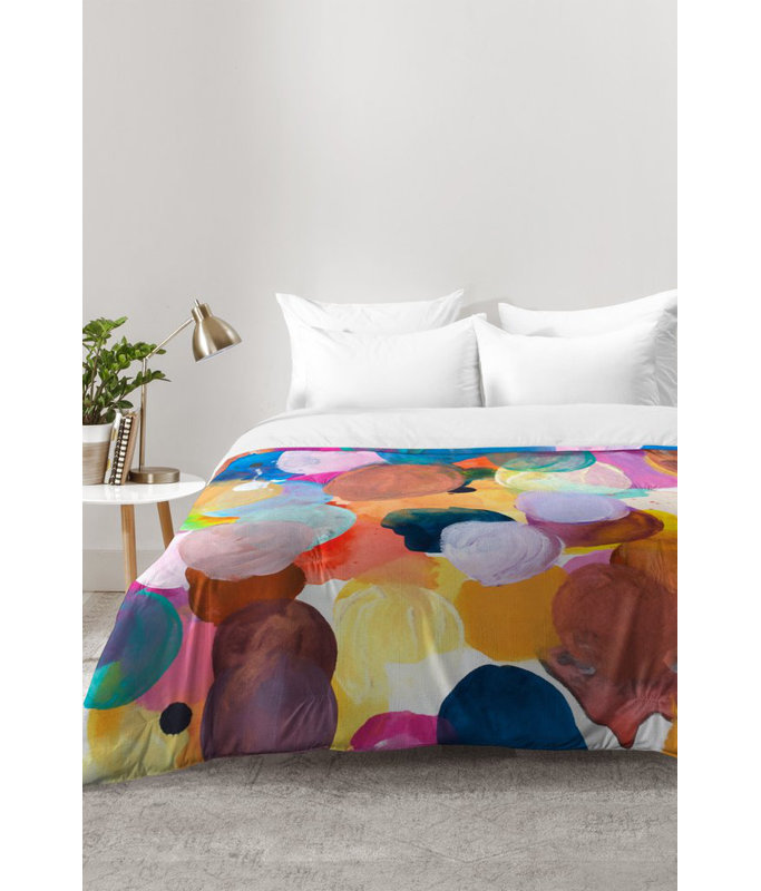 Kent Youngstrom Modern & Contemporary Polyester Abstract Comforter, Twin XL Comforter + 1 Standard Sham