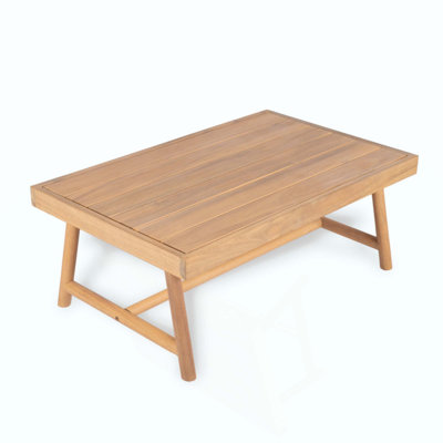 Patio Acacia Wood Rectangle Coffee Table