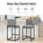 Chenille Bar Stool For Smart Life Set Of 4-114371027
