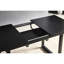 Table carrée à pieds en métal, noir, table de salle à manger moderne avec pieds, Touchpoint