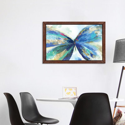 Blue Butterfly 1 Piece Painting on Canvas