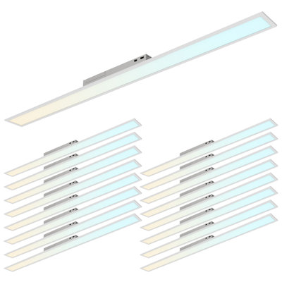 Panneau encastré rétroéclairé à DEL 6 x 6 pi 4CCT 3000K-5000K 40W / 50W / 60W sélectionnable, jusqu'à 6600LM, plafonniers à abat-jour, gradué UL 0-10V, paquet de 16