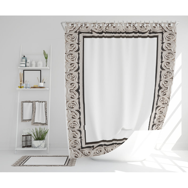 Nassiah Polyester Shower Curtain Set