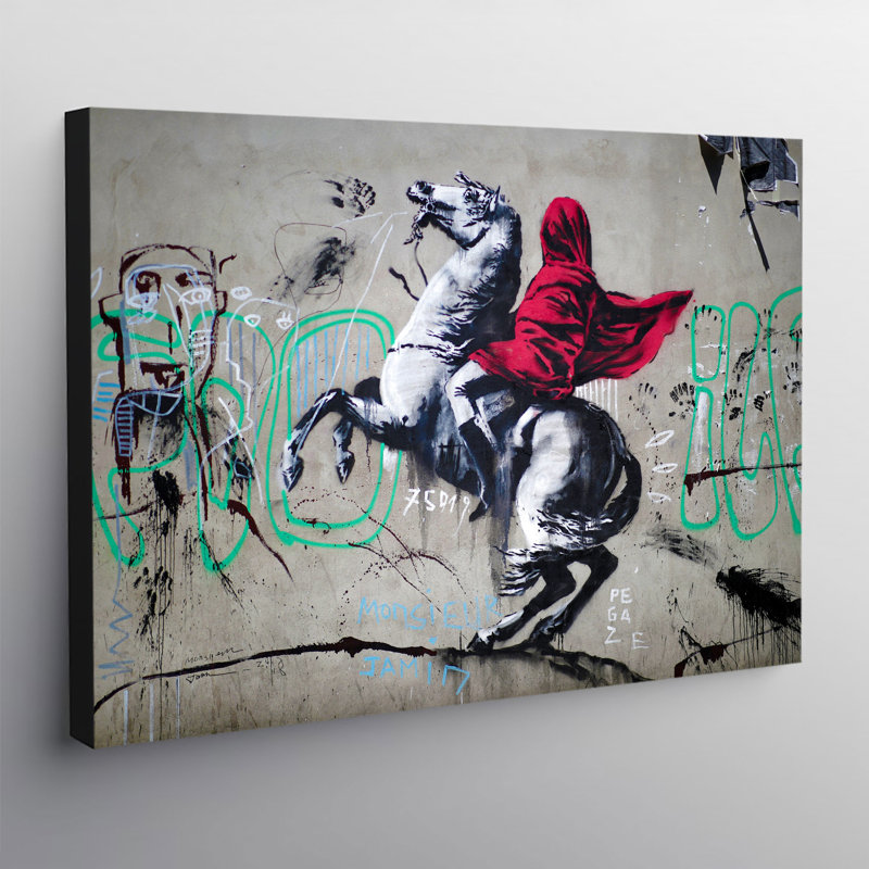 Banksy Napoleon Crossing The Alps - Wrapped Canvas Print, 41cm H x 61cm W x 4cm D