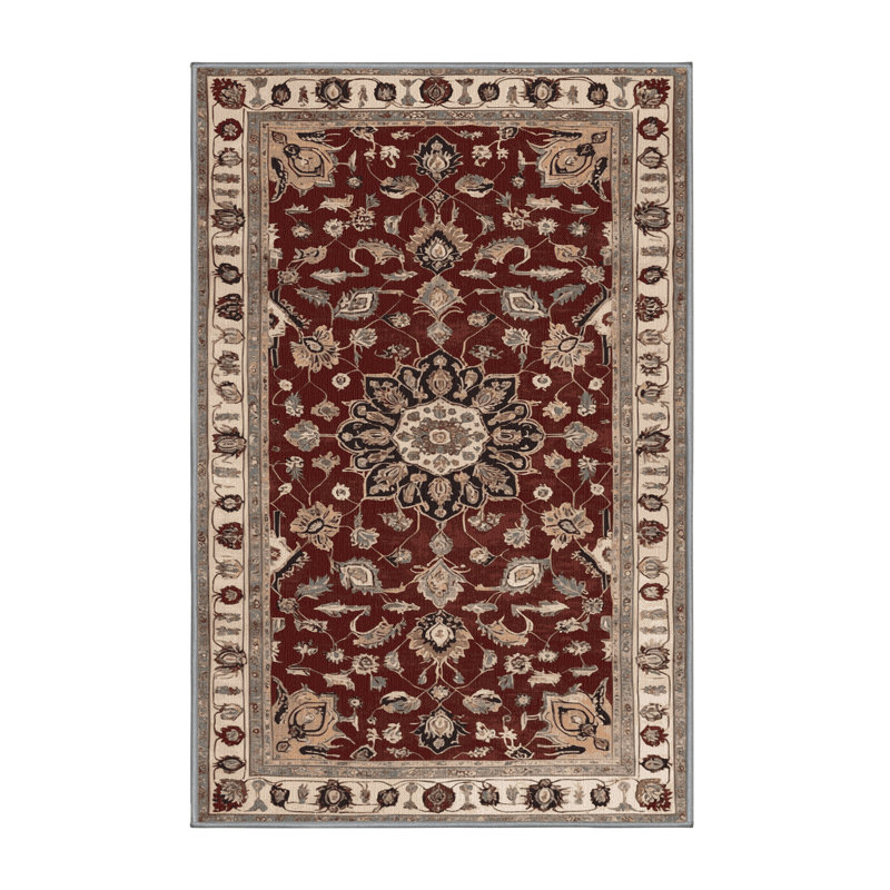 Machine Washable Persian Grey Area Rug, Rectangle 2' x 3'