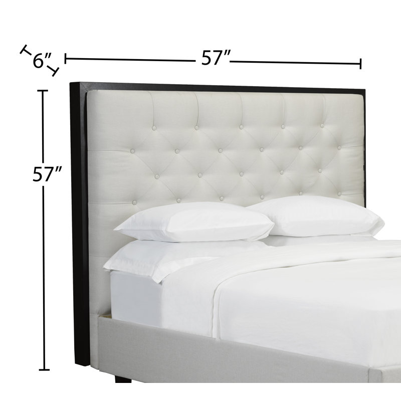 Winfield Upholstered Headboard, Full, Off-White