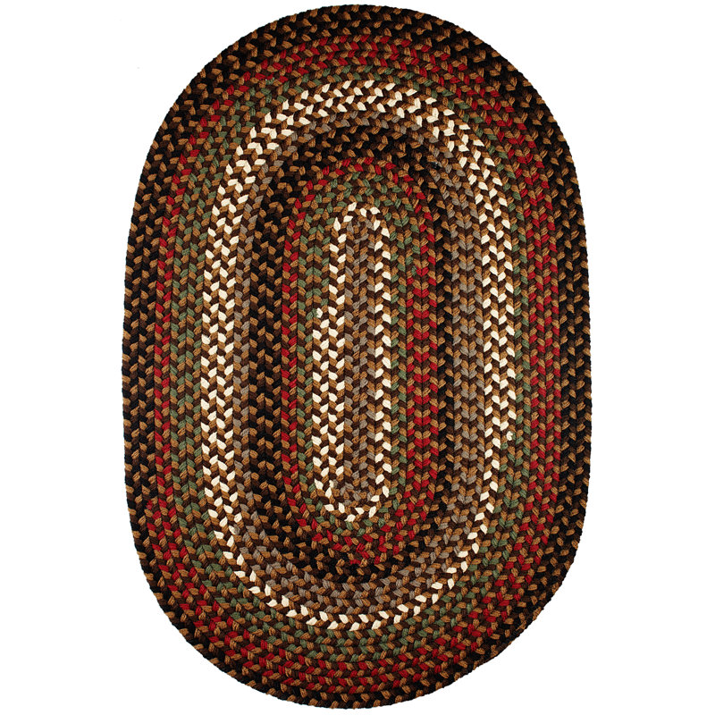 Mako Synthetic Geometric Indoor Rug, Oval 7' x 9'