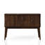 Cherry Finish Mid-Century Modern Server With 2 Storage Drawers And Cabinets Drawer Cabinet In Design